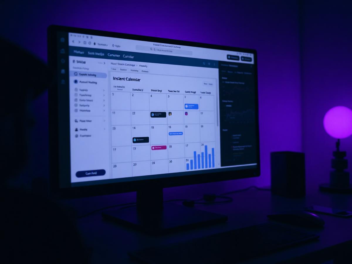 Content calendar & analytics